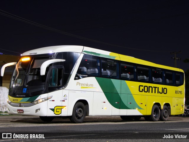 Empresa Gontijo de Transportes 18715 na cidade de Teresina, Piauí, Brasil, por João Victor. Número da foto: #9528634.
