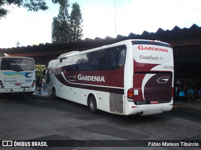 Expresso Gardenia 2870 na cidade de Três Corações, Minas Gerais, Brasil, por Fábio Mateus Tibúrcio. ID da foto: 9526188.