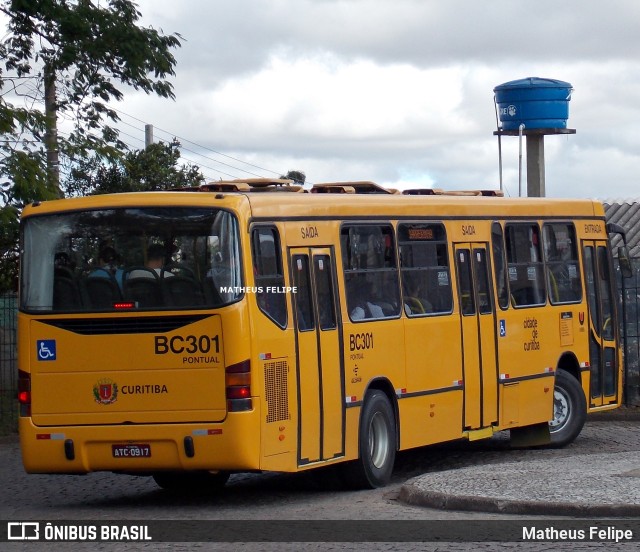 Transporte Coletivo Glória BC301 na cidade de Curitiba, Paraná, Brasil, por Matheus Felipe. ID da foto: 9527328.