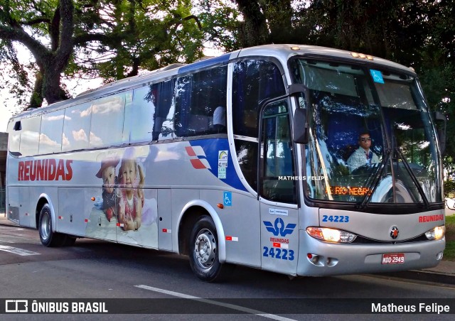 Reunidas Transportes Coletivos 24223 na cidade de Curitiba, Paraná, Brasil, por Matheus Felipe. ID da foto: 9527308.