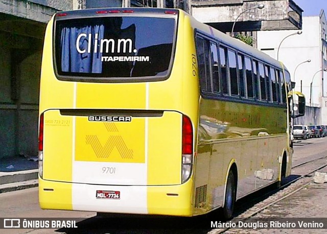 Viação Itapemirim 9701 na cidade de Rio de Janeiro, Rio de Janeiro, Brasil, por Márcio Douglas Ribeiro Venino. ID da foto: 9525925.