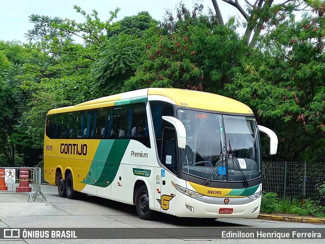 Empresa Gontijo de Transportes 18015 na cidade de São Paulo, São Paulo, Brasil, por Edinilson Henrique Ferreira. ID da foto: 9528569.