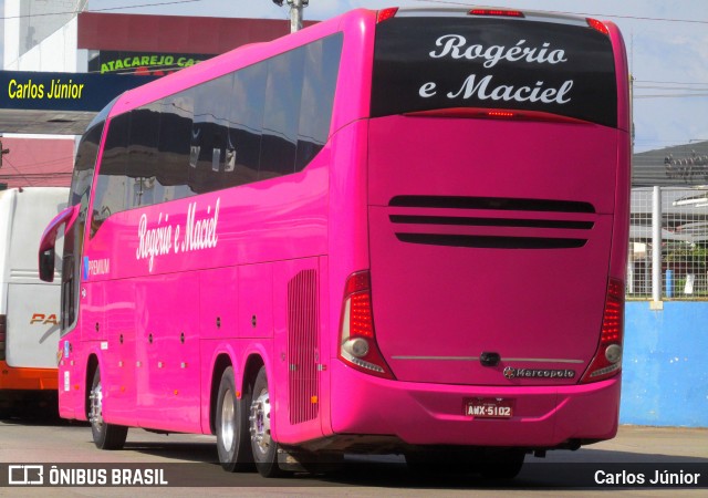 Marvel Expresso Turismo e Transportes 5102 na cidade de Goiânia, Goiás, Brasil, por Carlos Júnior. Número da foto: #9528598.