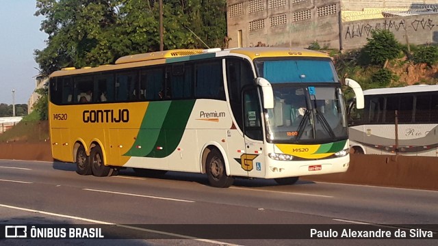 Empresa Gontijo de Transportes 14520 na cidade de Betim, Minas Gerais, Brasil, por Paulo Alexandre da Silva. ID da foto: 9527693.