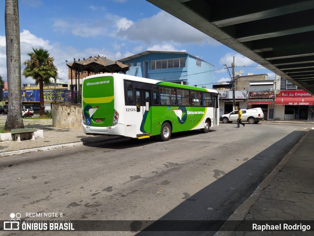 Viação Umuarama 1205 na cidade de Conselheiro Lafaiete, Minas Gerais, Brasil, por Raphael Rodrigo. ID da foto: 9526219.