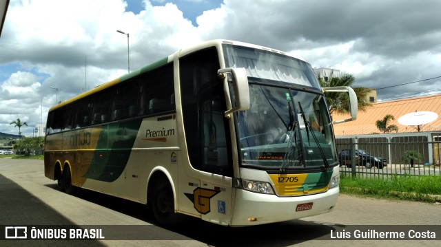 Empresa Gontijo de Transportes 12705 na cidade de Patos de Minas, Minas Gerais, Brasil, por Luis Guilherme Costa. ID da foto: 9527713.