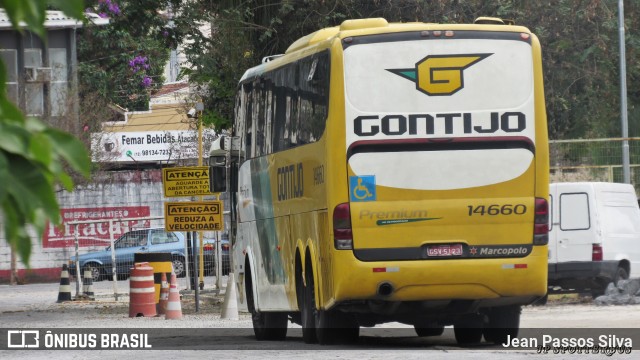 Empresa Gontijo de Transportes 14660 na cidade de São José dos Campos, São Paulo, Brasil, por Jean Passos Silva. ID da foto: 9528482.