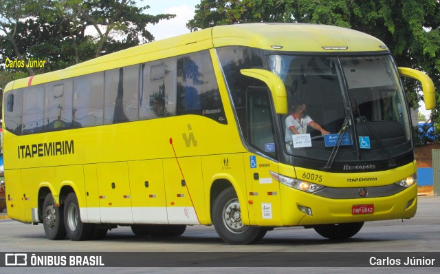 Viação Itapemirim 60075 na cidade de Goiânia, Goiás, Brasil, por Carlos Júnior. ID da foto: 9529042.