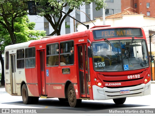 Viação Santa Edwiges 69192 na cidade de Belo Horizonte, Minas Gerais, Brasil, por Matheus Martins da Silva. ID da foto: 9530966.