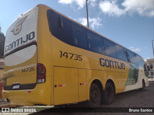 Empresa Gontijo de Transportes 14735 na cidade de Belo Horizonte, Minas Gerais, Brasil, por Bruno Santos. ID da foto: 9529648.