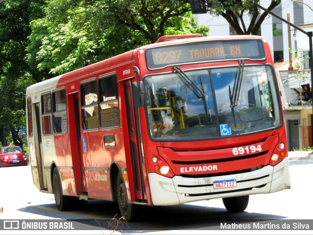 Viação Santa Edwiges 69194 na cidade de Belo Horizonte, Minas Gerais, Brasil, por Matheus Martins da Silva. ID da foto: 9530974.