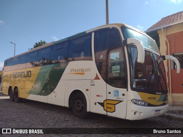 Empresa Gontijo de Transportes 14735 na cidade de Belo Horizonte, Minas Gerais, Brasil, por Bruno Santos. ID da foto: 9529647.