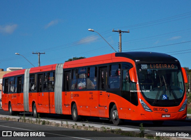Transporte Coletivo Glória BE720 na cidade de Curitiba, Paraná, Brasil, por Matheus Felipe. Número da foto: #9532044.