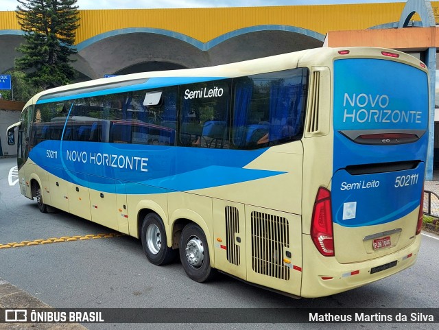 Viação Novo Horizonte 502111 na cidade de Volta Redonda, Rio de Janeiro, Brasil, por Matheus Martins da Silva. Número da foto: #9531745.