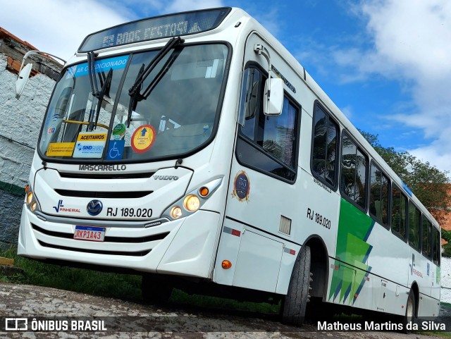 Viação Pinheiral RJ 189.020 na cidade de Pinheiral, Rio de Janeiro, Brasil, por Matheus Martins da Silva. Número da foto: #9531773.