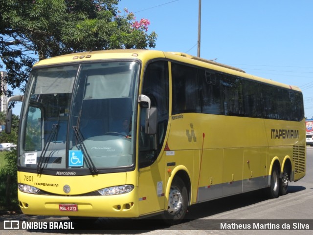 Viação Itapemirim 7801 na cidade de Campos dos Goytacazes, Rio de Janeiro, Brasil, por Matheus Martins da Silva. ID da foto: 9531689.