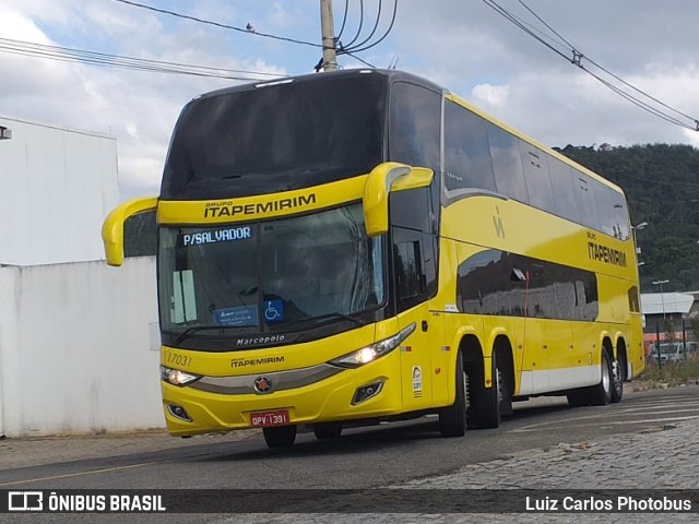 Viação Itapemirim 17031 na cidade de Juiz de Fora, Minas Gerais, Brasil, por Luiz Carlos Photobus. ID da foto: 9533792.