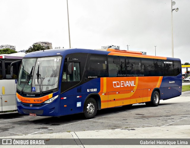 Evanil Transportes e Turismo RJ 132.022 na cidade de Rio de Janeiro, Rio de Janeiro, Brasil, por Gabriel Henrique Lima. Número da foto: #9534747.