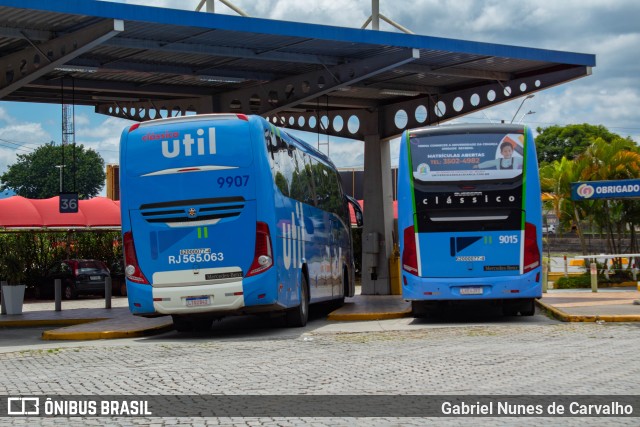 UTIL - União Transporte Interestadual de Luxo 9907 na cidade de Resende, Rio de Janeiro, Brasil, por Gabriel Nunes de Carvalho. ID da foto: 9533340.