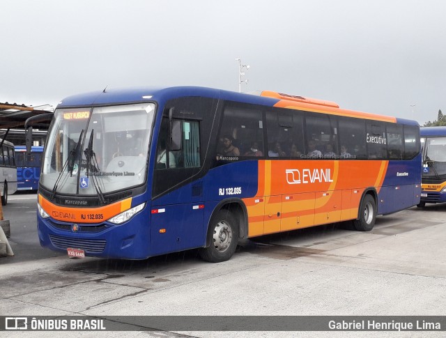 Evanil Transportes e Turismo RJ 132.035 na cidade de Rio de Janeiro, Rio de Janeiro, Brasil, por Gabriel Henrique Lima. Número da foto: #9534868.