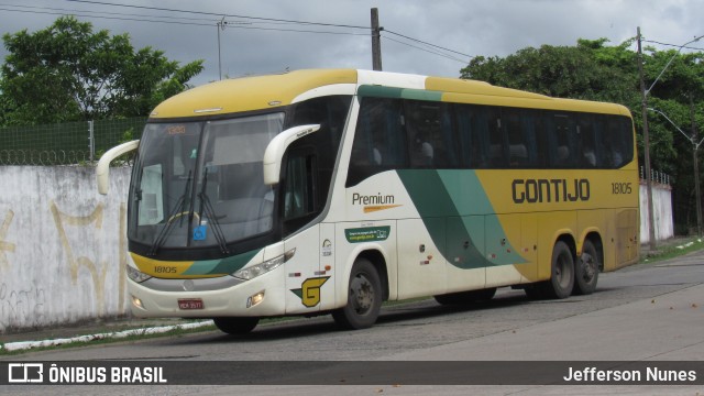 Empresa Gontijo de Transportes 18105 na cidade de Recife, Pernambuco, Brasil, por Jefferson Nunes. ID da foto: 9535202.