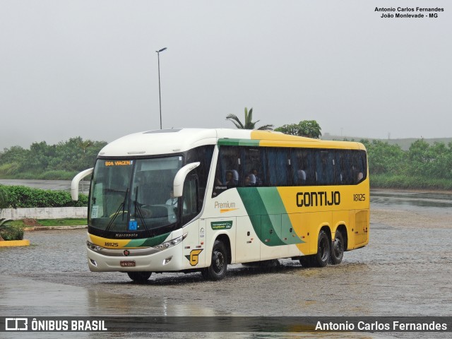 Empresa Gontijo de Transportes 18125 na cidade de João Monlevade, Minas Gerais, Brasil, por Antonio Carlos Fernandes. ID da foto: 9533896.