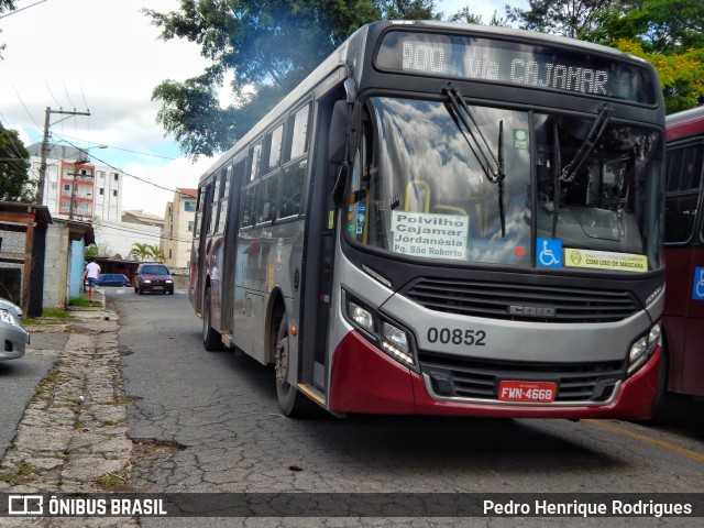 Auto Viação Urubupungá 00852 na cidade de Cajamar, São Paulo, Brasil, por Pedro Henrique Rodrigues . Número da foto: #9534408.