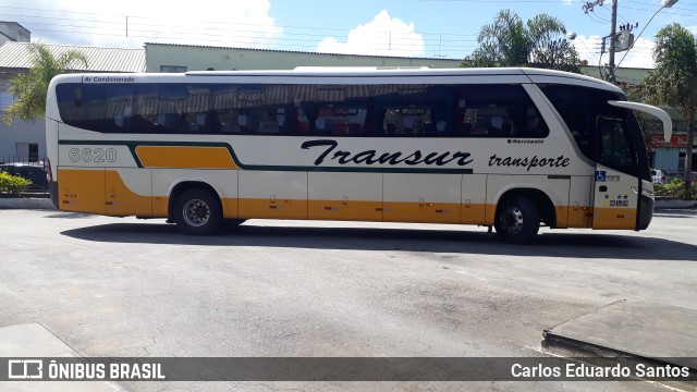 Transur - Transporte Rodoviário Mansur 6620 na cidade de São João del Rei, Minas Gerais, Brasil, por Carlos Eduardo Santos. Número da foto: #9534438.