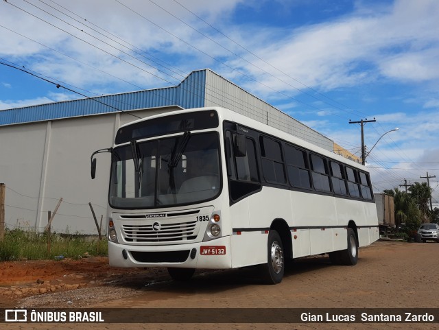 Transvida Transporte Coletivo 1835 na cidade de Ji-Paraná, Rondônia, Brasil, por Gian Lucas  Santana Zardo. Número da foto: #9533960.