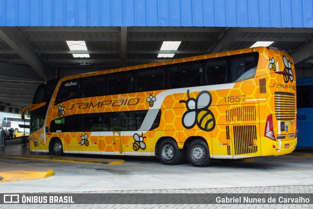 Viação Sampaio 11857 na cidade de Resende, Rio de Janeiro, Brasil, por Gabriel Nunes de Carvalho. ID da foto: 9534233.