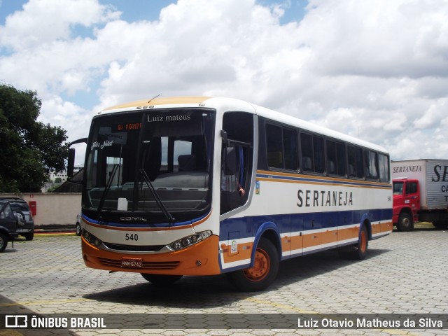 Viação Sertaneja 540 na cidade de Belo Horizonte, Minas Gerais, Brasil, por Luiz Otavio Matheus da Silva. Número da foto: #9537233.