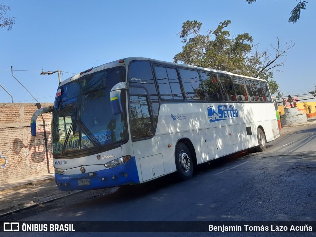 Pullman Setter E01 na cidade de Estación Central, Santiago, Metropolitana de Santiago, Chile, por Benjamín Tomás Lazo Acuña. Número da foto: #9536244.