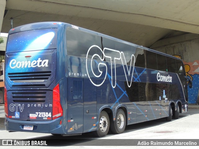 Viação Cometa 721304 na cidade de Belo Horizonte, Minas Gerais, Brasil, por Adão Raimundo Marcelino. Número da foto: #9537694.