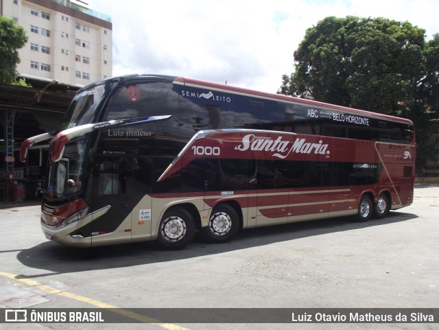 Santa Maria Fretamento e Turismo 1000 na cidade de Belo Horizonte, Minas Gerais, Brasil, por Luiz Otavio Matheus da Silva. ID da foto: 9537253.