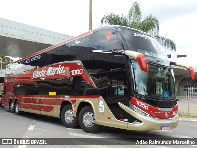 Santa Maria Fretamento e Turismo > Transportes Santa Maria(SP) 1000 na cidade de Belo Horizonte, Minas Gerais, Brasil, por Adão Raimundo Marcelino. Número da foto: #9536723.