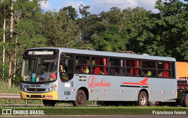 Empresa Ônibus Luchini 8000 na cidade de Ourinhos, São Paulo, Brasil, por Francisco Ivano. ID da foto: 9536911.