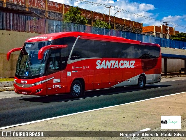 Viação Santa Cruz 23919 na cidade de Campinas, São Paulo, Brasil, por Henrique Alves de Paula Silva. ID da foto: 9536334.