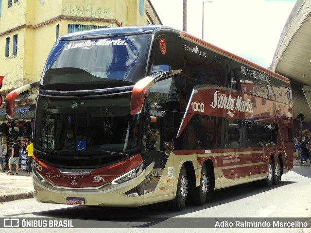 Santa Maria Fretamento e Turismo > Transportes Santa Maria(SP) 1000 na cidade de Belo Horizonte, Minas Gerais, Brasil, por Adão Raimundo Marcelino. Número da foto: #9536731.