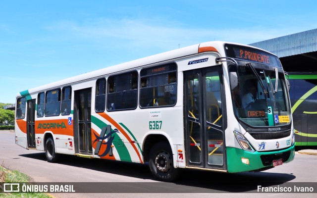 Empresa de Transportes Andorinha 6367 na cidade de Presidente Prudente, São Paulo, Brasil, por Francisco Ivano. ID da foto: 9536680.