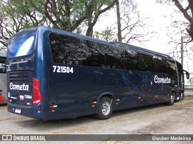 Viação Cometa 721504 na cidade de São Paulo, São Paulo, Brasil, por Glauber Medeiros. Número da foto: #9536698.