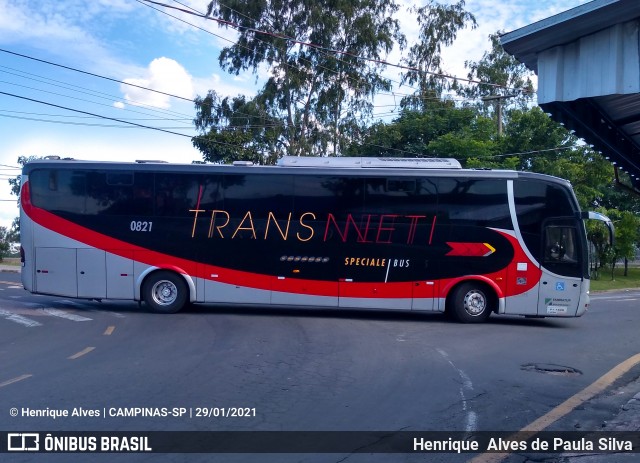 Trans Netti 0821 na cidade de Campinas, São Paulo, Brasil, por Henrique Alves de Paula Silva. Número da foto: #8613669.