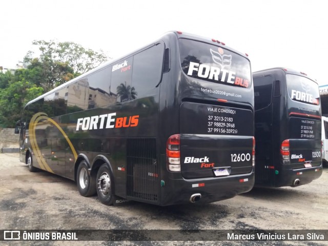 ForteBus Turismo 12600 na cidade de Divinópolis, Minas Gerais, Brasil, por Marcus Vinicius Lara Silva. ID da foto: 8614776.