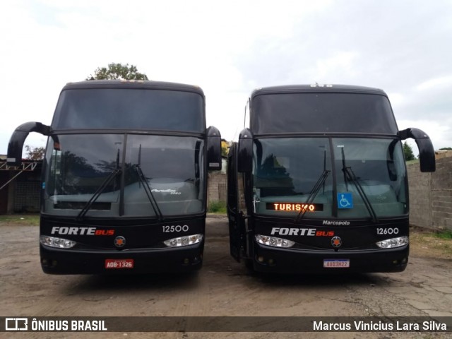 ForteBus Turismo 12500 na cidade de Divinópolis, Minas Gerais, Brasil, por Marcus Vinicius Lara Silva. ID da foto: 8614739.