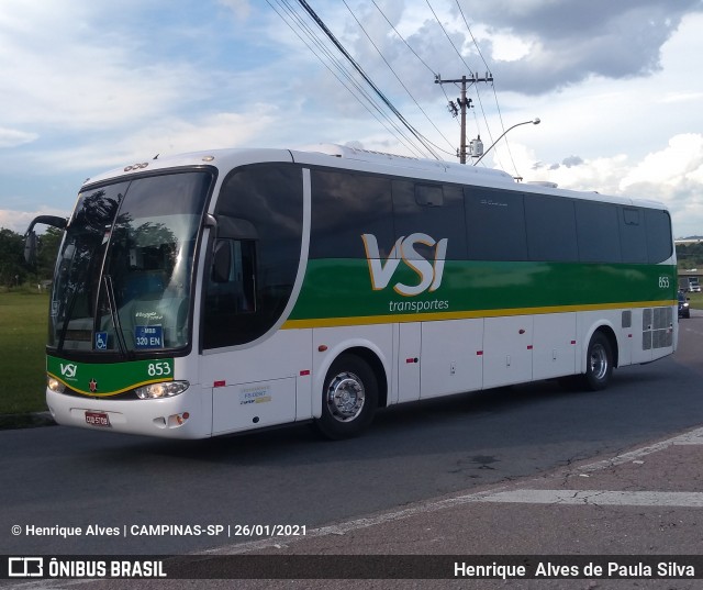 VSI - Viação Santo Ignácio 853 na cidade de Campinas, São Paulo, Brasil, por Henrique Alves de Paula Silva. Número da foto: #8614384.