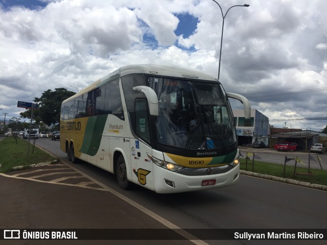 Empresa Gontijo de Transportes 18610 na cidade de Anápolis, Goiás, Brasil, por Sullyvan Martins Ribeiro. ID da foto: 8640087.