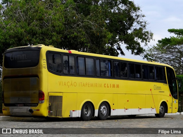 Viação Itapemirim 8113 na cidade de Jequié, Bahia, Brasil, por Filipe Lima. ID da foto: 8642124.