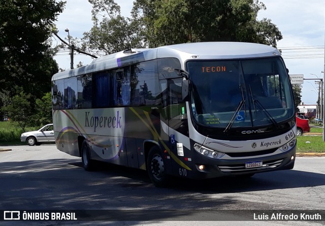 Kopereck Turismo 610 na cidade de Rio Grande, Rio Grande do Sul, Brasil, por Luis Alfredo Knuth. Número da foto: #8641572.