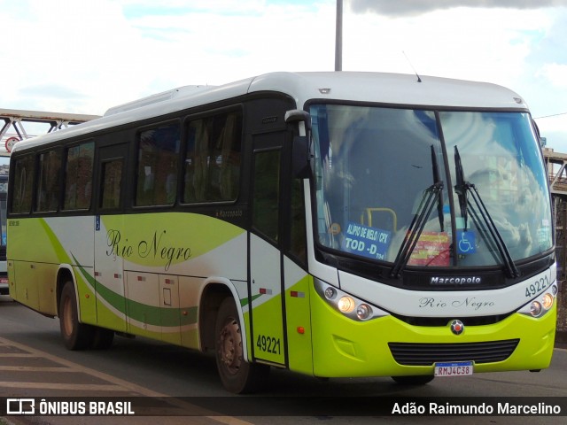 Rio Negro Fretamento e Turismo 49221 na cidade de Belo Horizonte, Minas Gerais, Brasil, por Adão Raimundo Marcelino. Número da foto: #8641996.