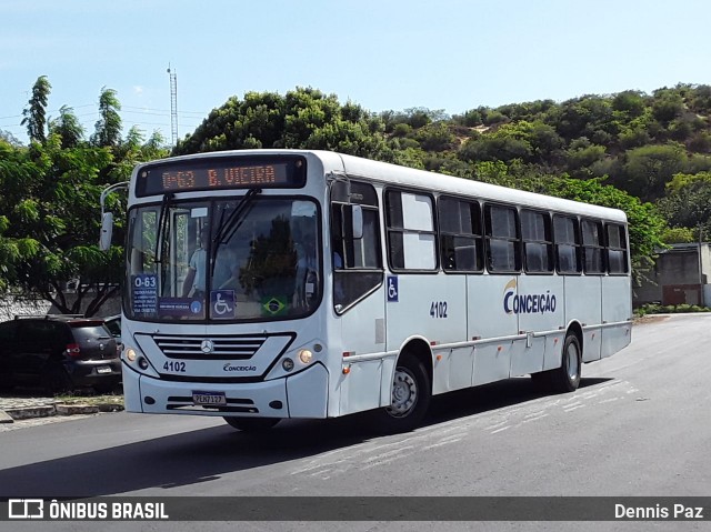 Empresa de Transportes Nossa Senhora da Conceição 4102 na cidade de Natal, Rio Grande do Norte, Brasil, por Dennis Paz. ID da foto: 8644530.