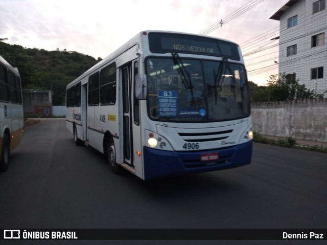 Empresa de Transportes Nossa Senhora da Conceição 4906 na cidade de Natal, Rio Grande do Norte, Brasil, por Dennis Paz. ID da foto: 8644480.